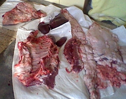 Vísceras y costillas